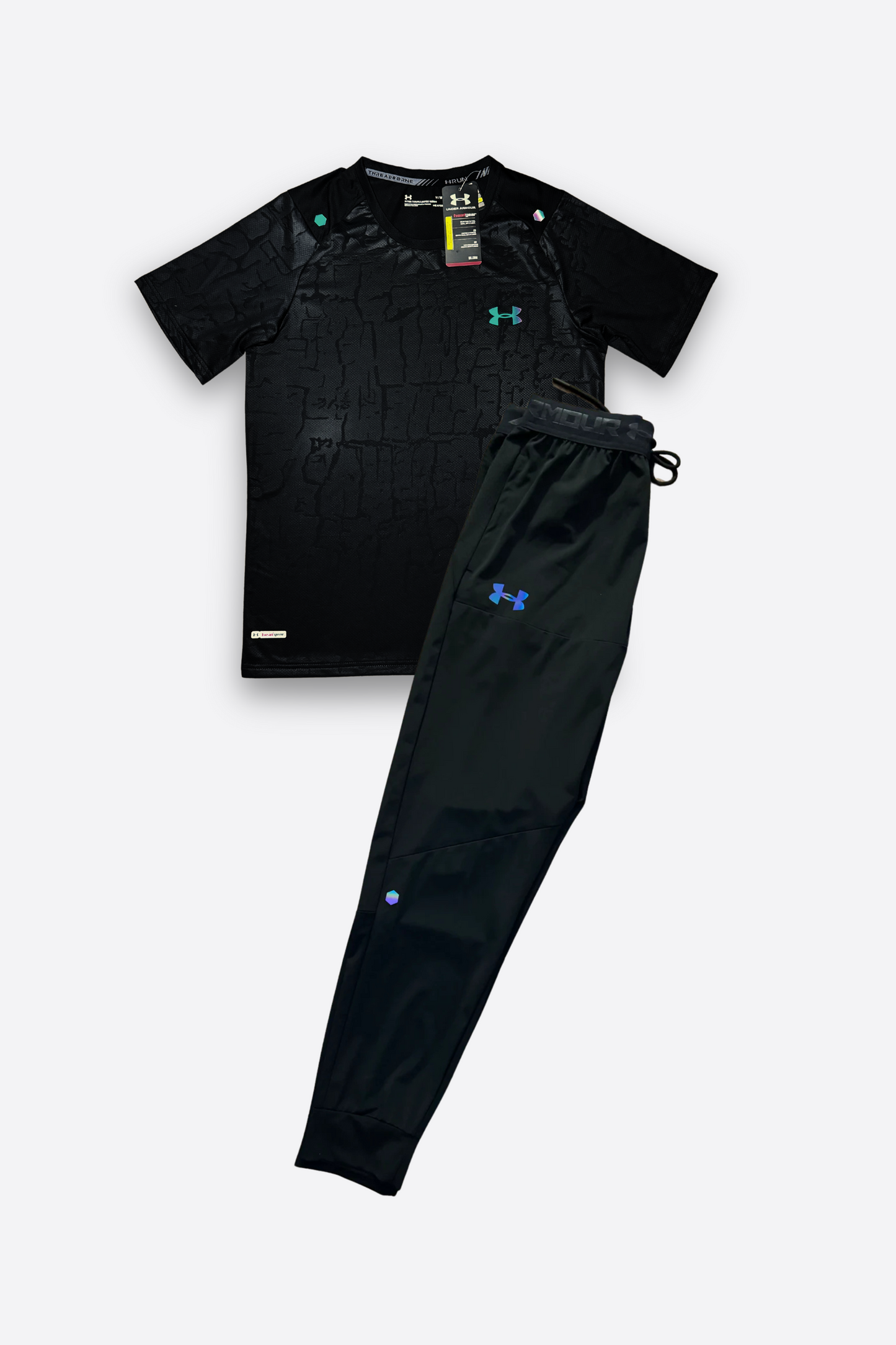 REFLECTIVEWEAR TRACKPANTS SEAMLESS SET  - BLACK
